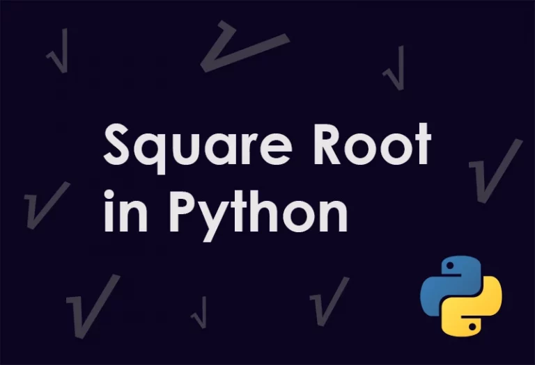 How to calculate Python square root