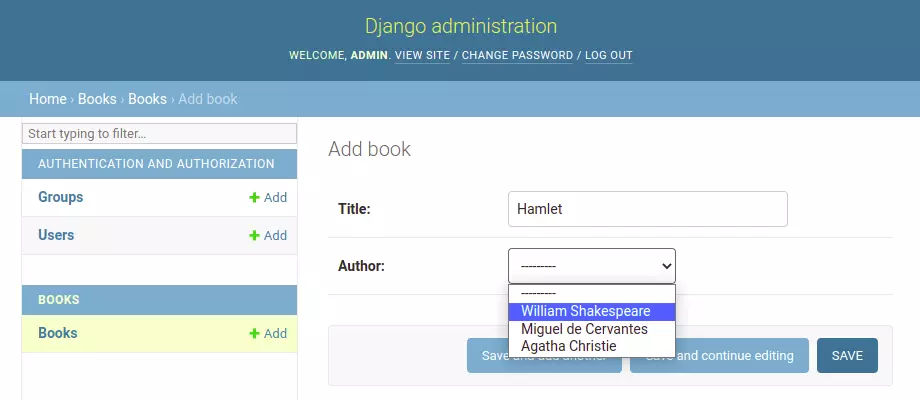 Django model choices in Admin panel without grouping.